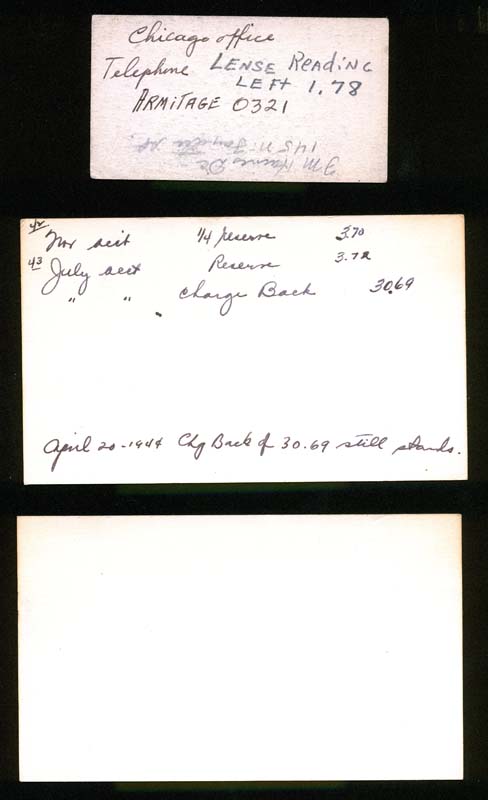 Index cards 1, reverse