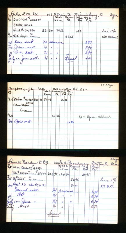 Index cards 14