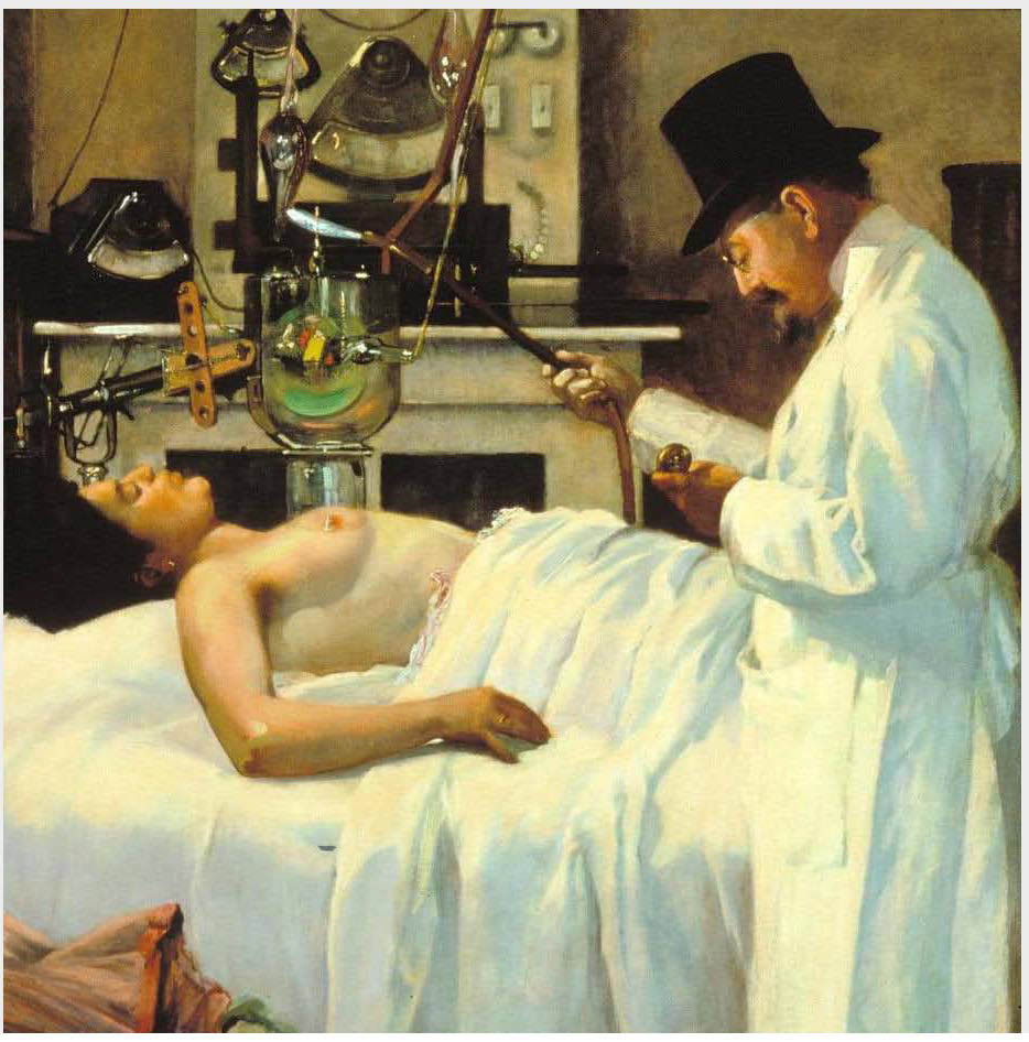 Premiers essais du traitement du cancer par les rayons X. Georges CHICOTOT