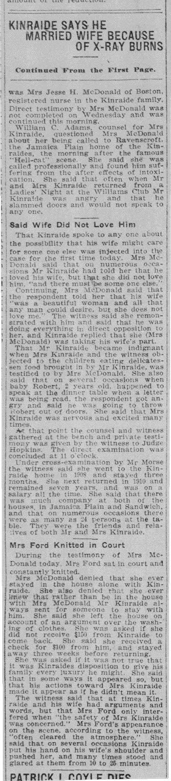 Boston Evening Globe December 11, 1920 pg 2