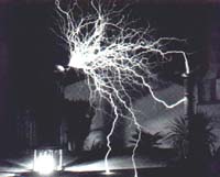 Figure 7.  Model 9 Tesla Coil Discharge